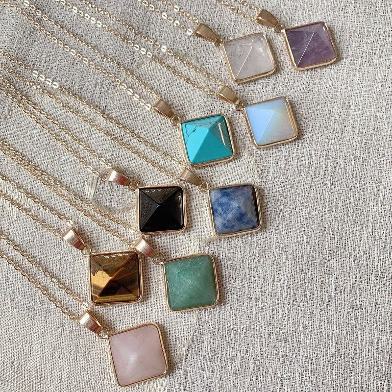 Natural Stone Quartz Pendulum
