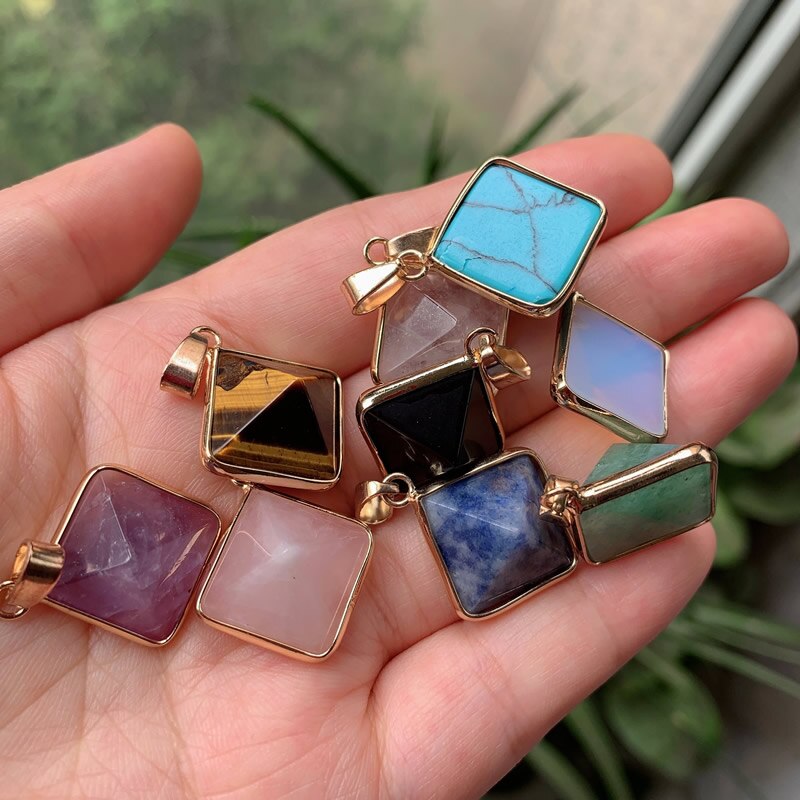 Natural Stone Quartz Pendulum