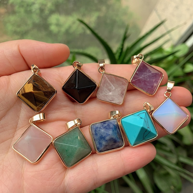 Natural Stone Quartz Pendulum