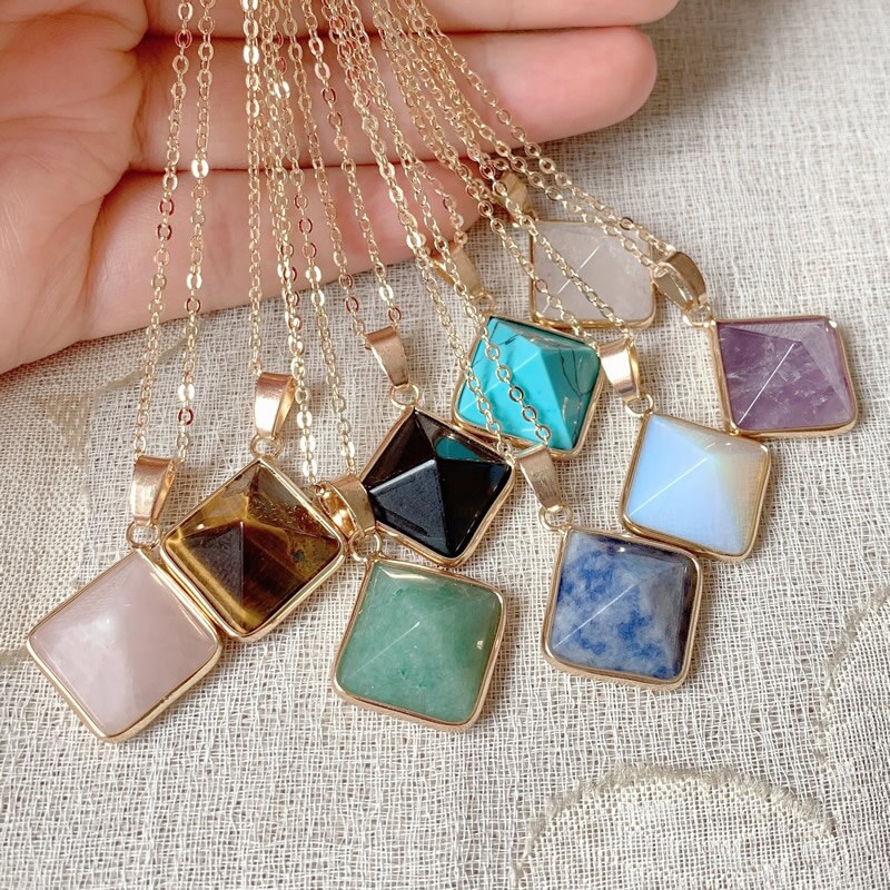 Natural Stone Quartz Pendulum