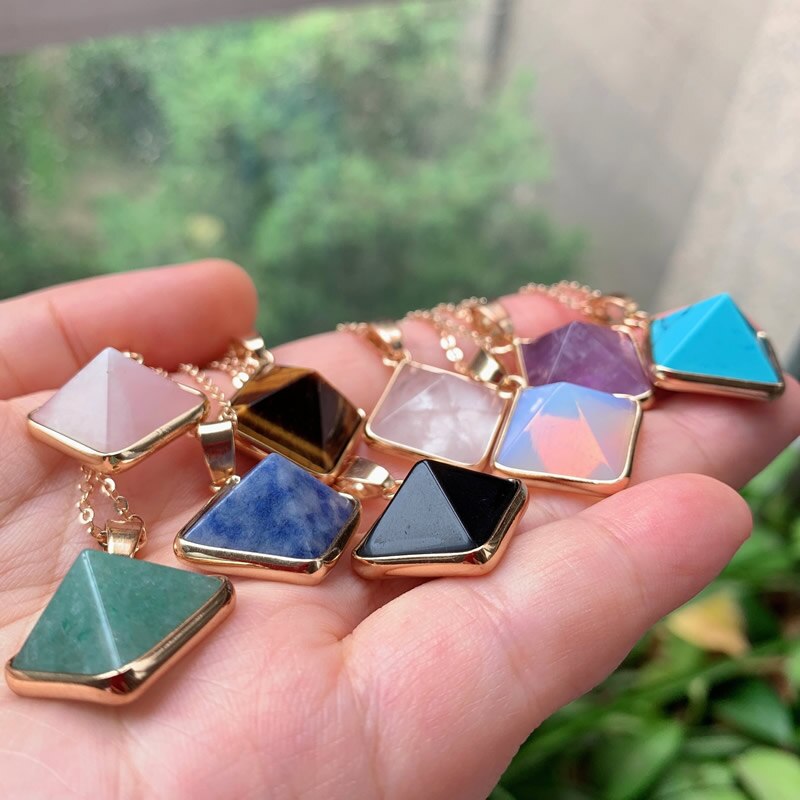 Natural Stone Quartz Pendulum