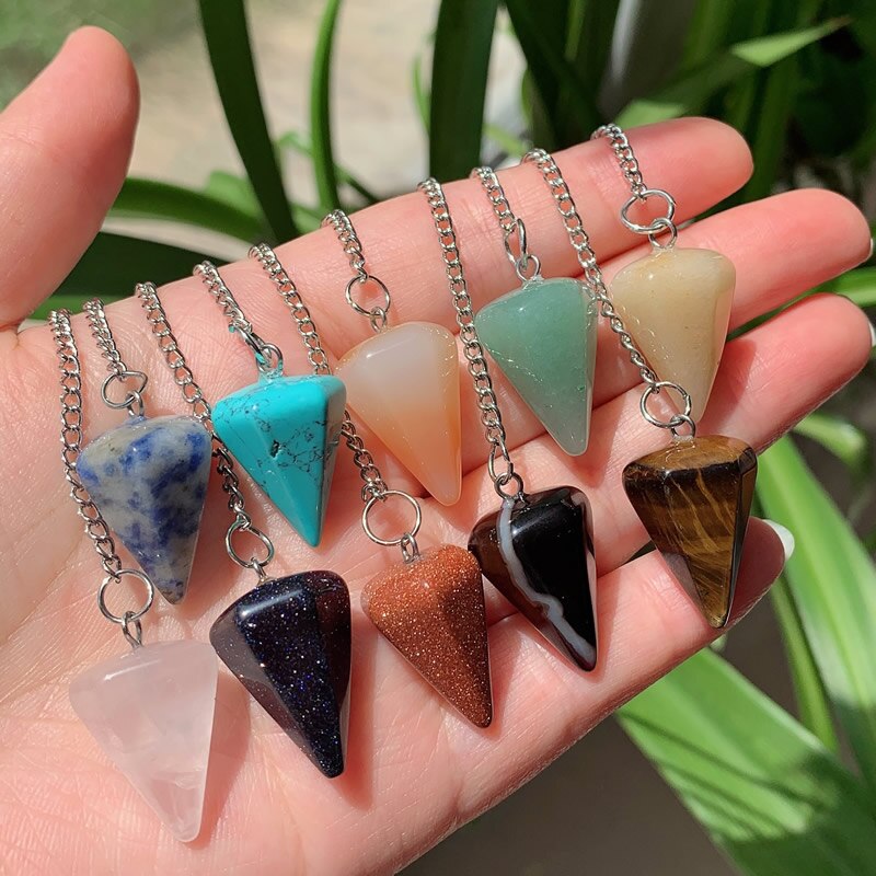 Natural Stone  Crystal  Pendants
