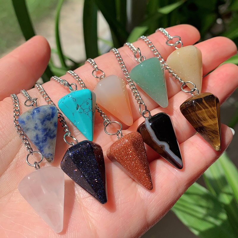 Natural Stone  Crystal  Pendants