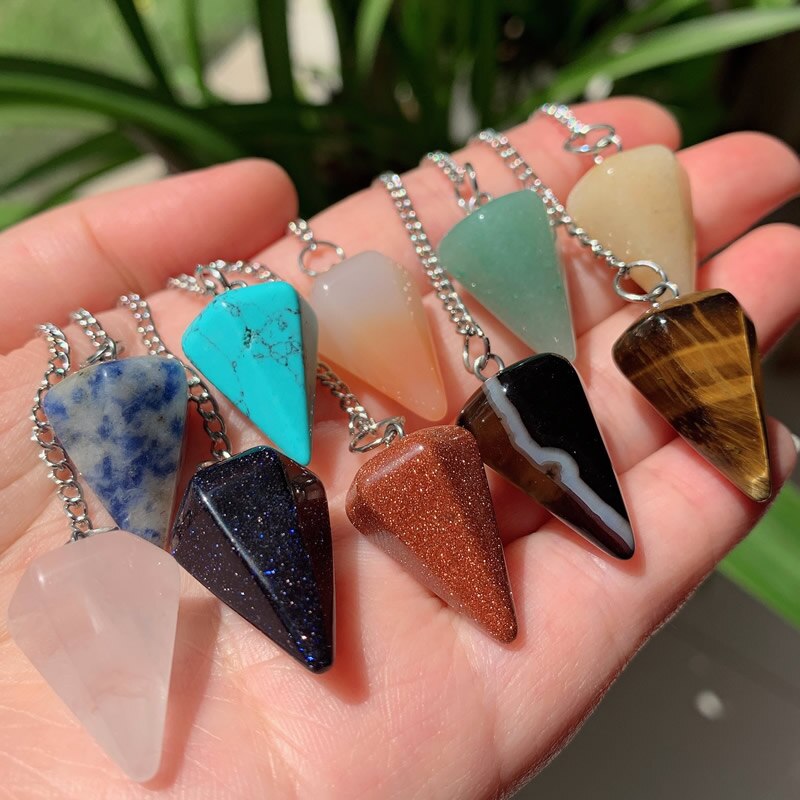 Natural Stone  Crystal  Pendants