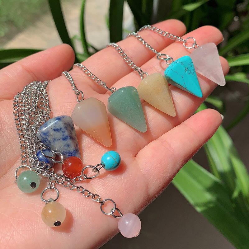 Natural Stone  Crystal  Pendants
