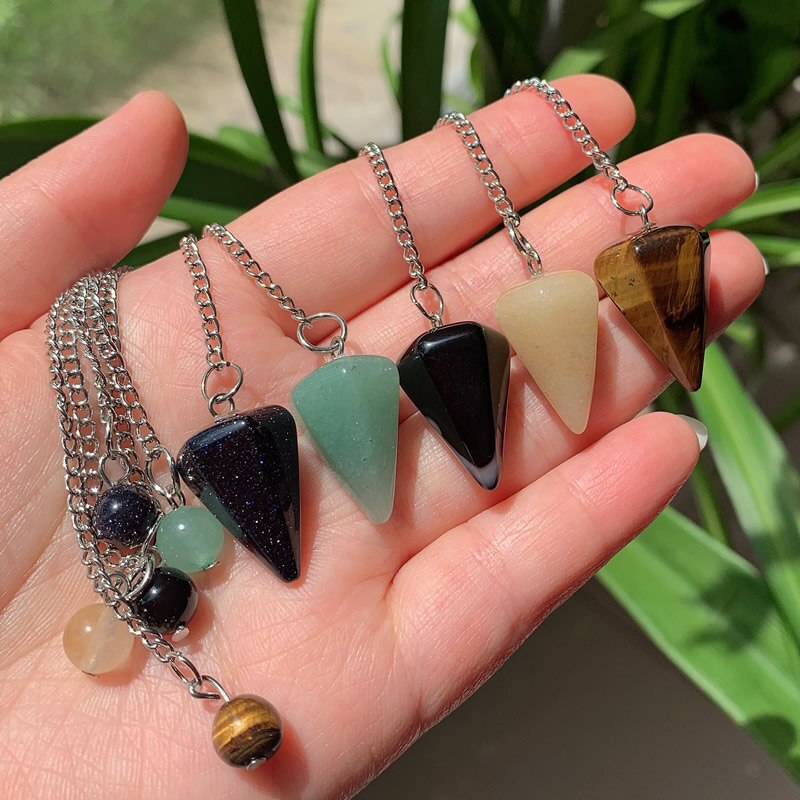 Natural Stone  Crystal  Pendants
