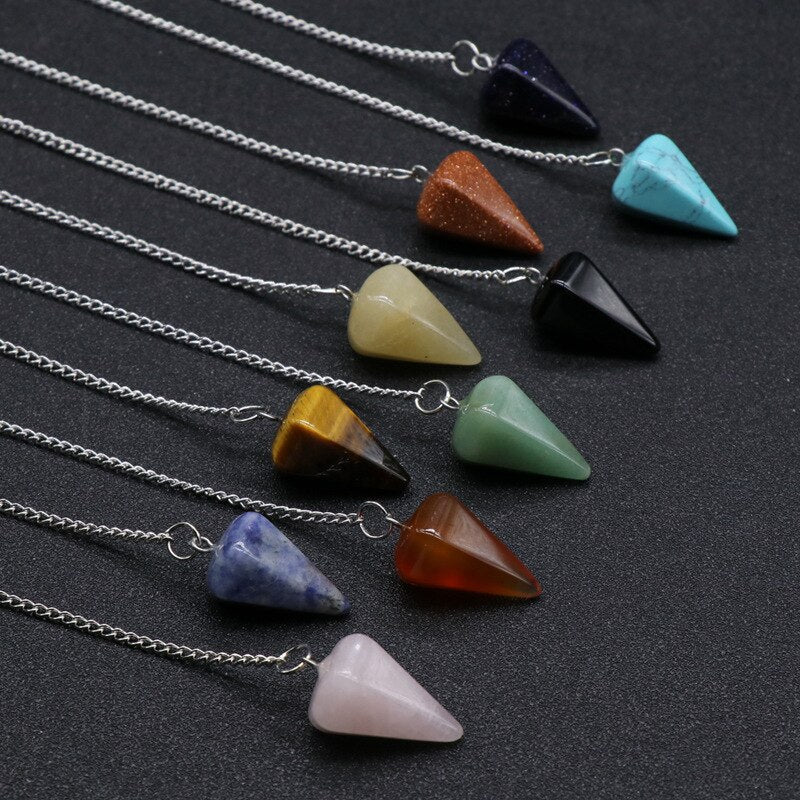 Natural Stone  Crystal  Pendants