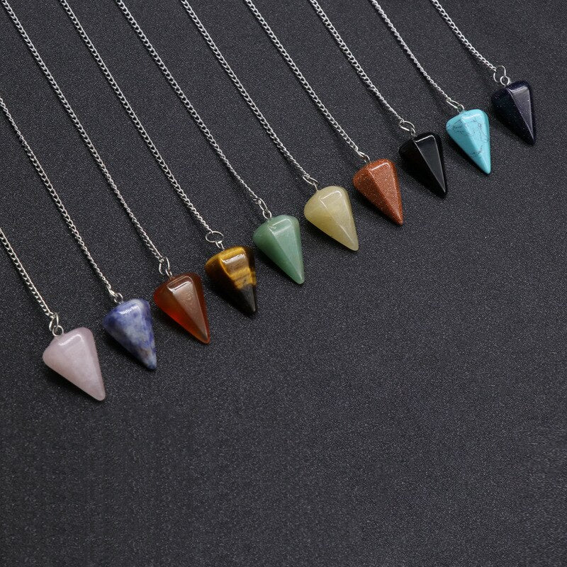 Natural Stone  Crystal  Pendants