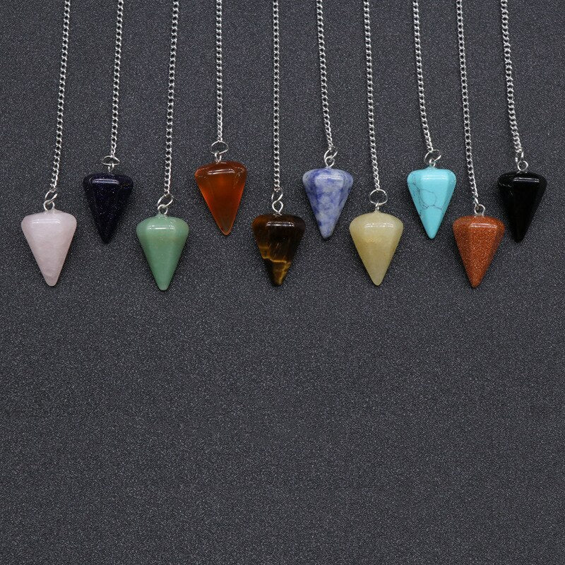 Natural Stone  Crystal  Pendants