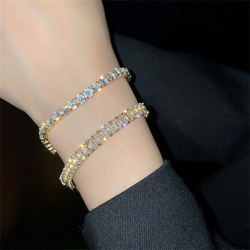 Exquisite Geometry Tennis Bracelets for Female