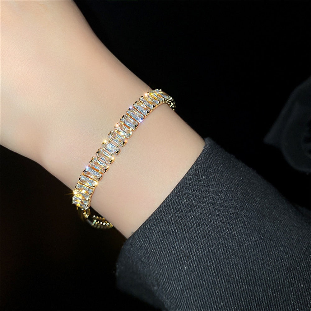 Exquisite Geometry Tennis Bracelets for Female