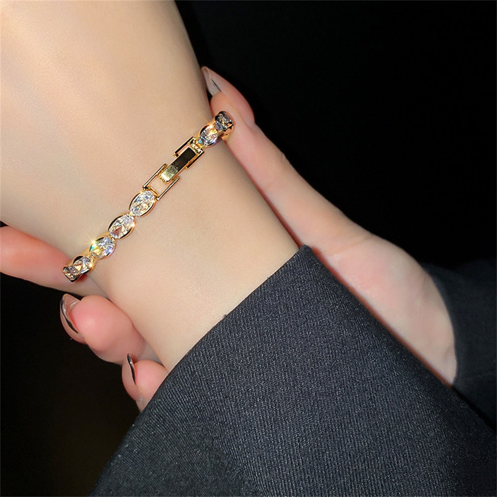 Exquisite Geometry Tennis Bracelets for Female