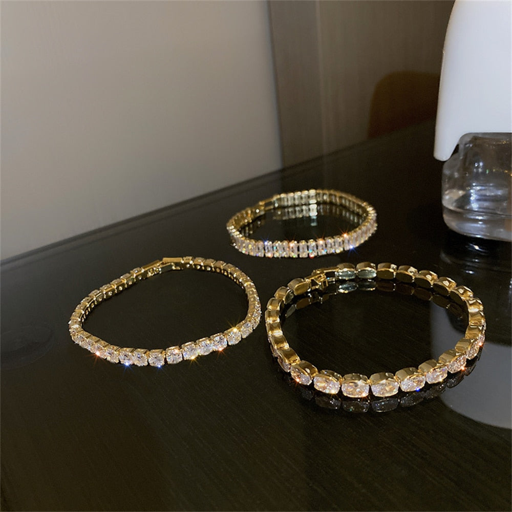 Exquisite Geometry Tennis Bracelets for Female