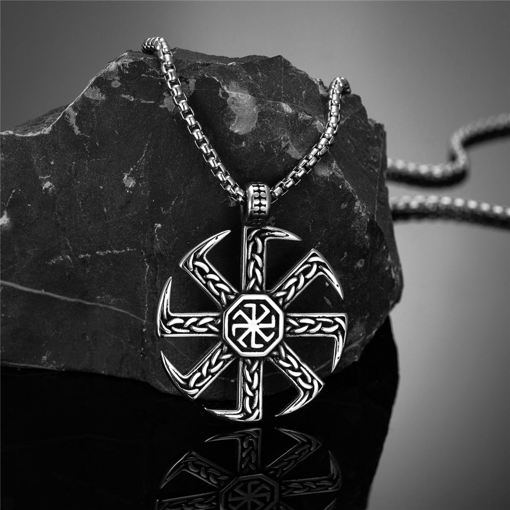 Nordic Slavic Kolovrat Runes Neckla