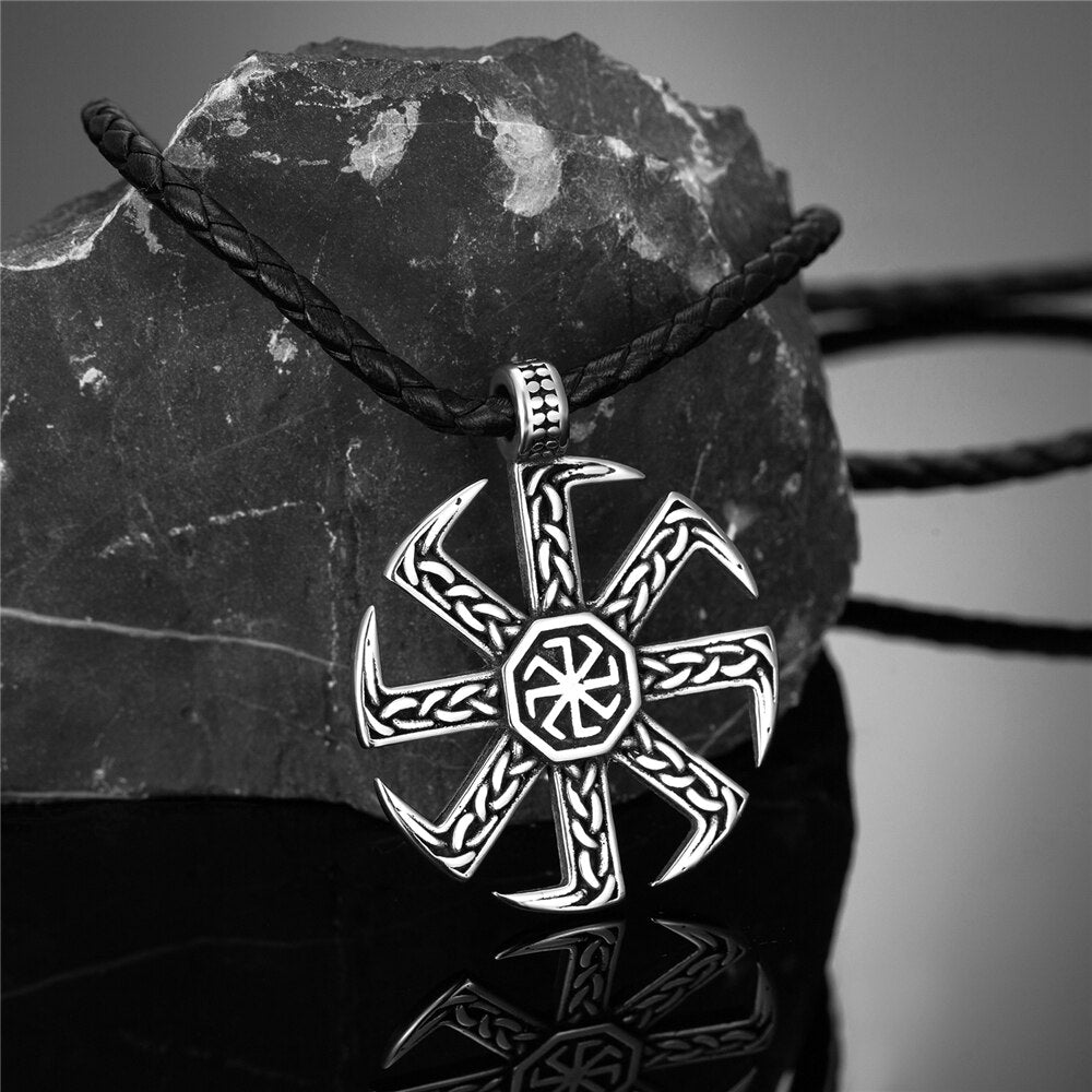 Nordic Slavic Kolovrat Runes Neckla