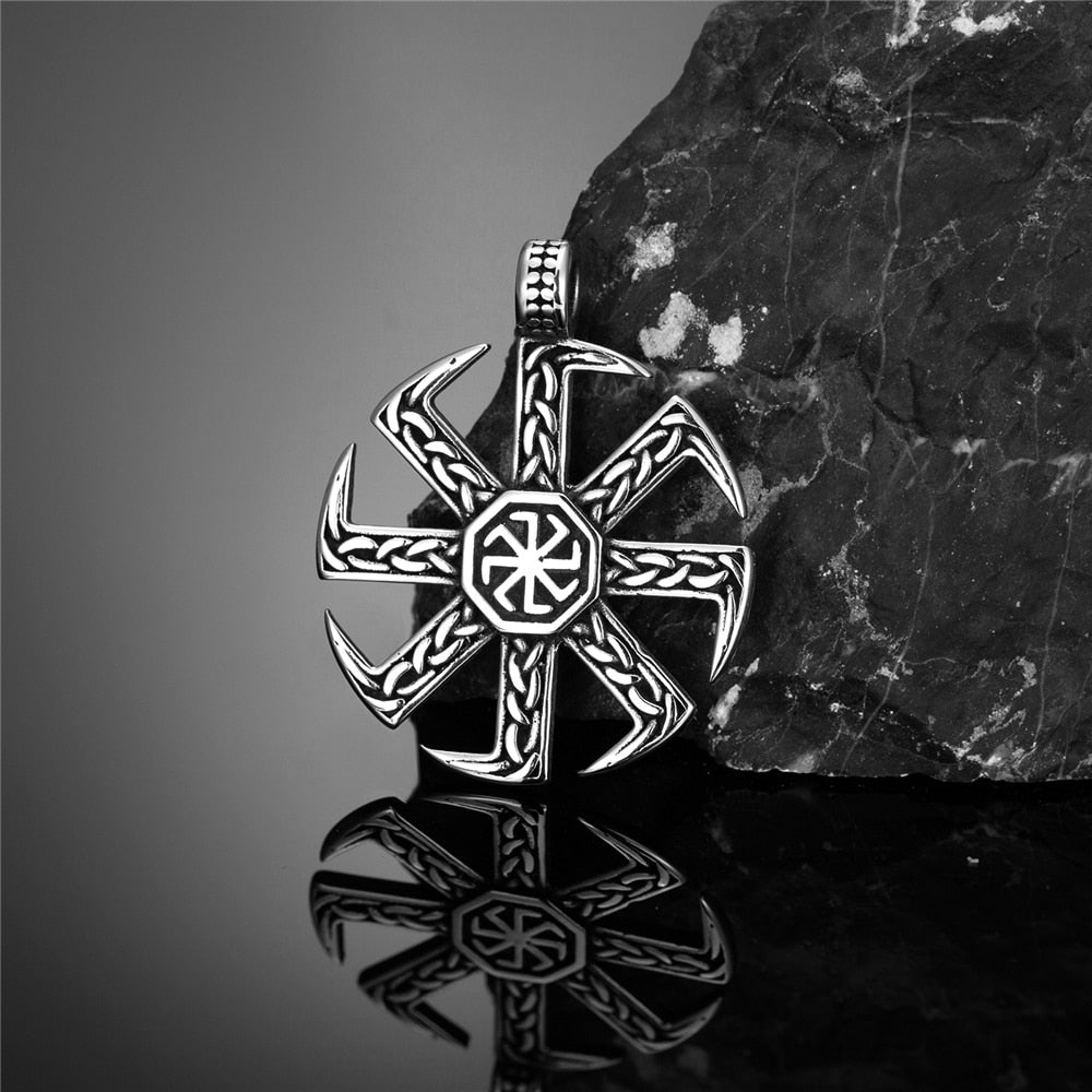 Nordic Slavic Kolovrat Runes Neckla