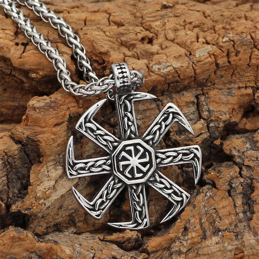 Nordic Slavic Kolovrat Runes Neckla