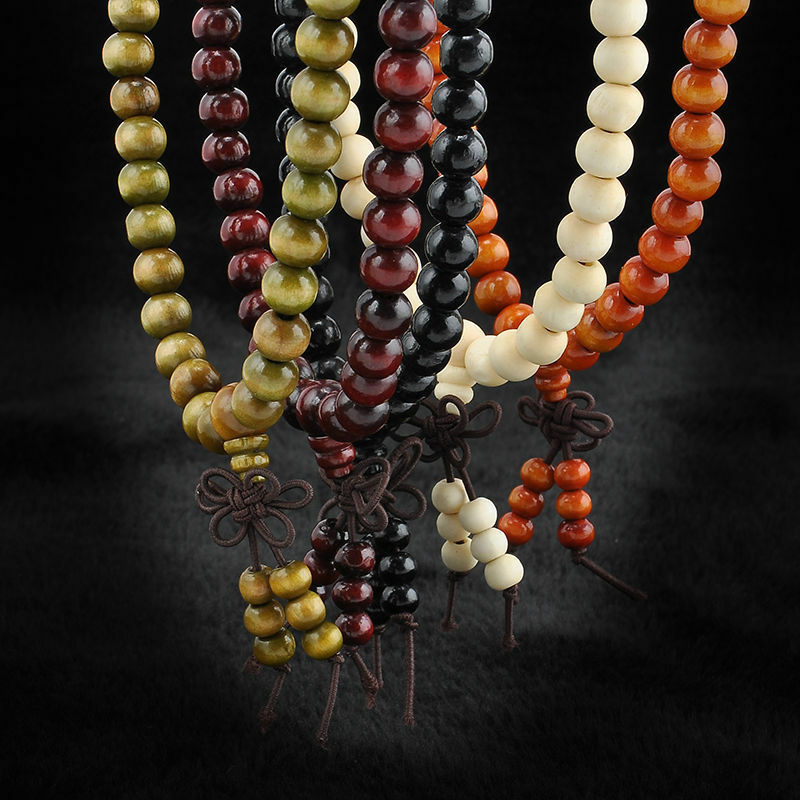 Natural Sandalwood Buddhist Buddha Wood Prayer  Bracelets