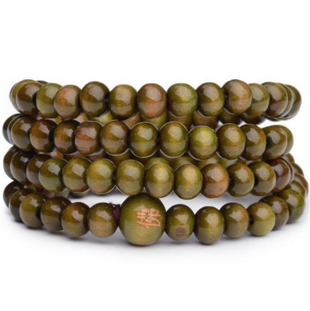 Natural Sandalwood Buddhist Buddha Wood Prayer  Bracelets