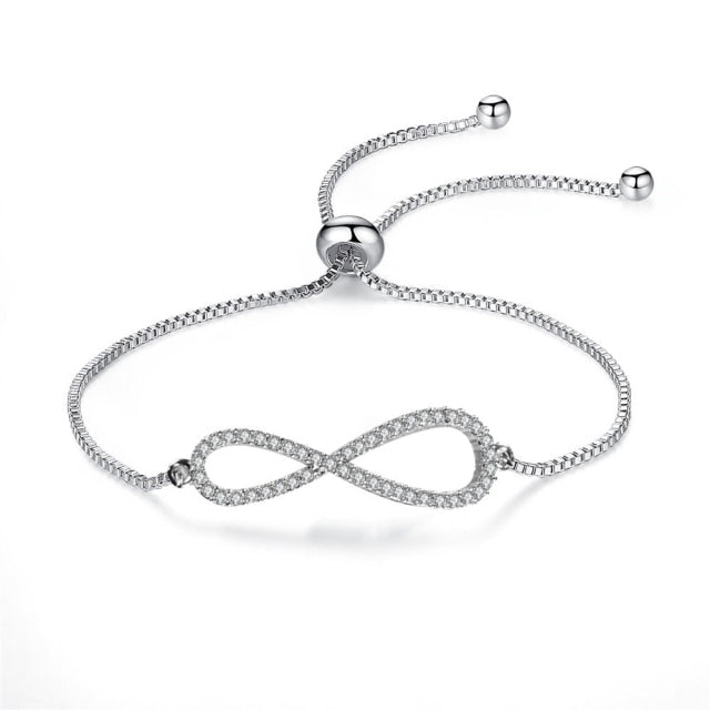 Fashion Stainless Steel Infinity Tennis Bracelets