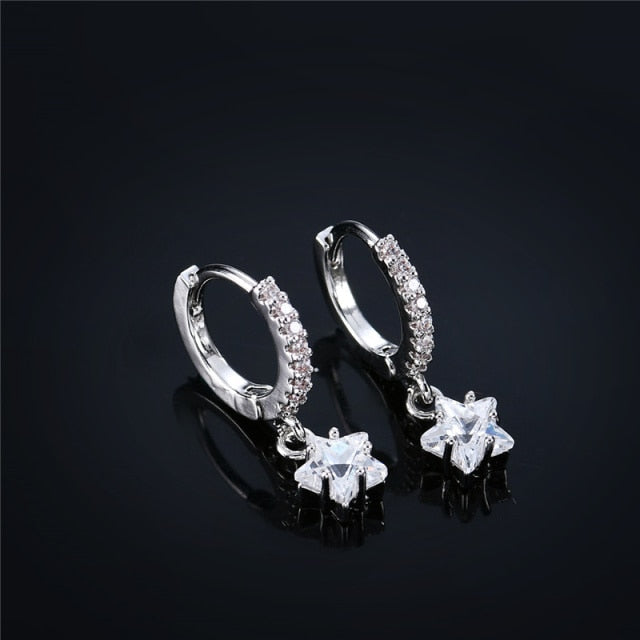 Colorful Star Earrings Fashion Ins Style Women