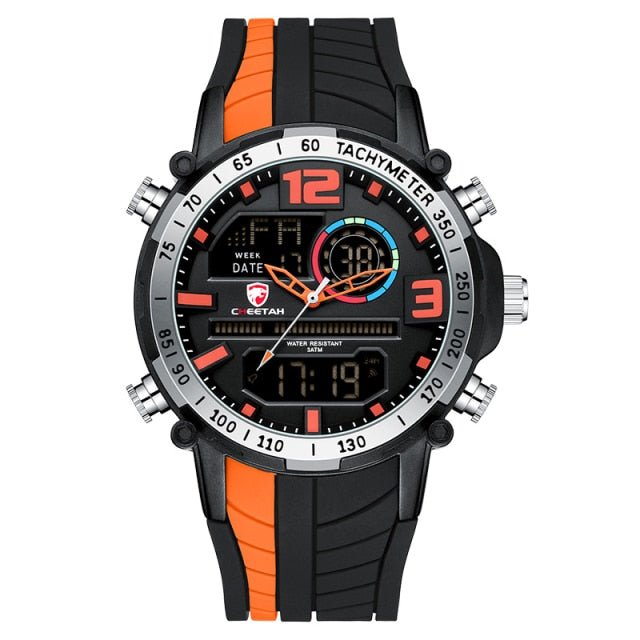 Men Watch Top Luxury Fashion Dual Display Wristwatch