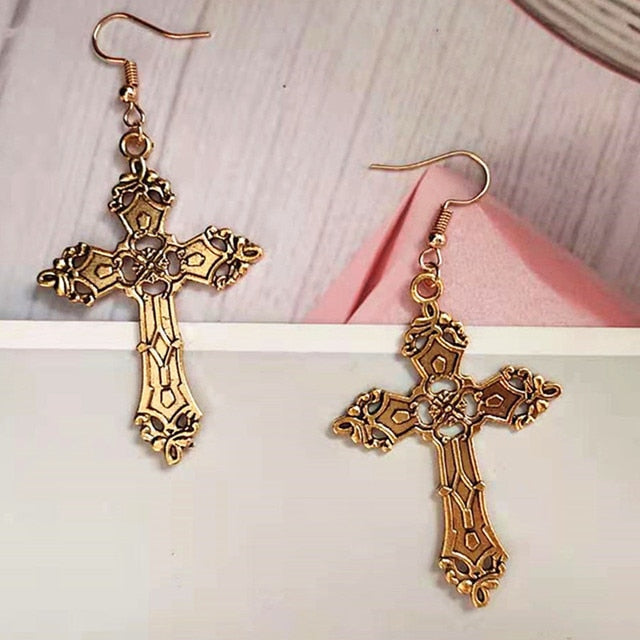 Vintage Gothic Religious Jesus Faith Cross Charms Pendant
