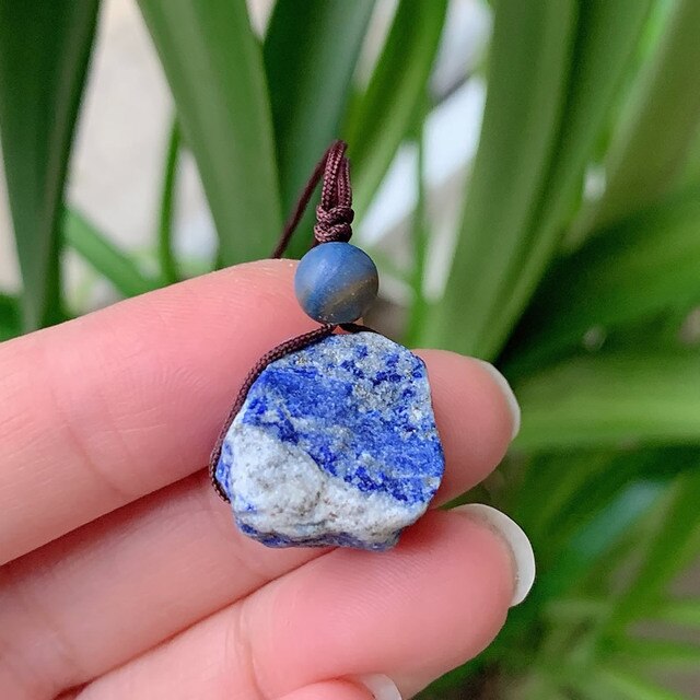 Irregular Small Rock Pendulum Natural Stone Necklace