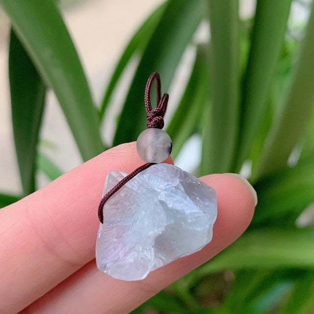 Irregular Small Rock Pendulum Natural Stone Necklace