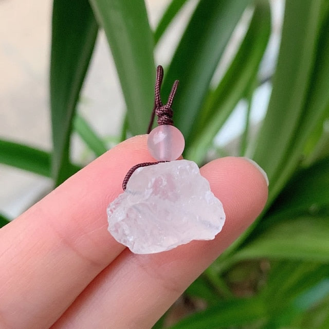 Irregular Small Rock Pendulum Natural Stone Necklace