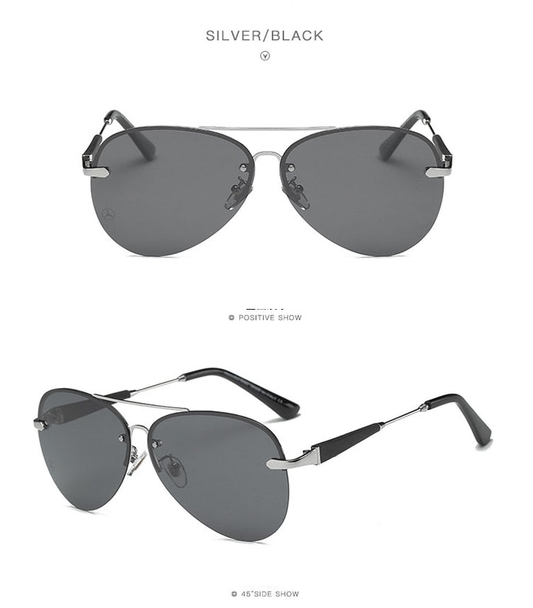 Pilot Retro Polarized Light Luxury Sunglasses