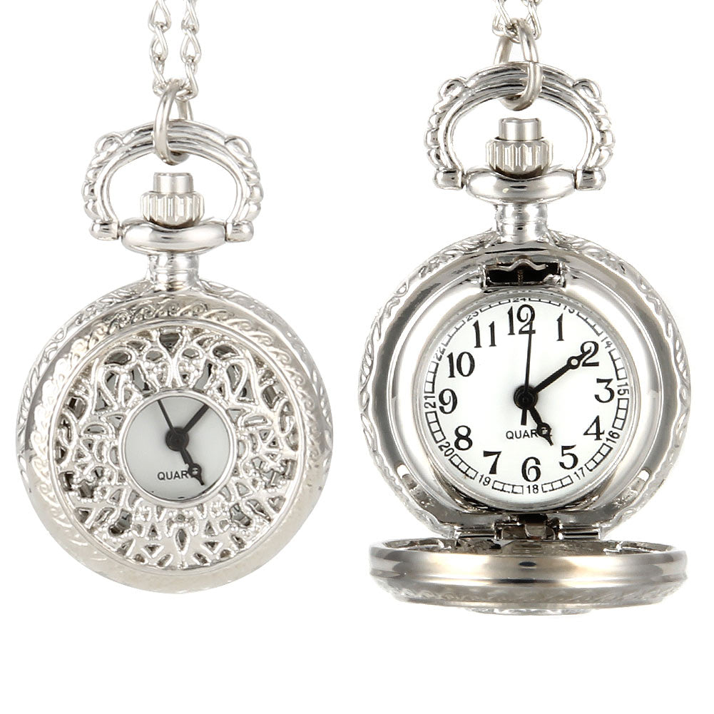 Vintage Alloy  Women Quartz Pocket Watch
