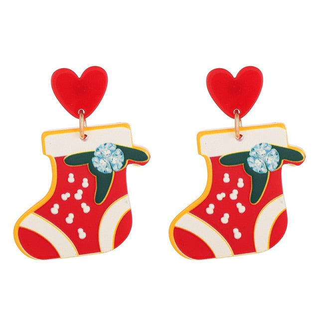 New Trendy Statement Christmas Tree Earrings