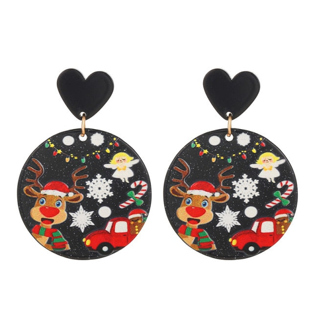 New Trendy Statement Christmas Tree Earrings
