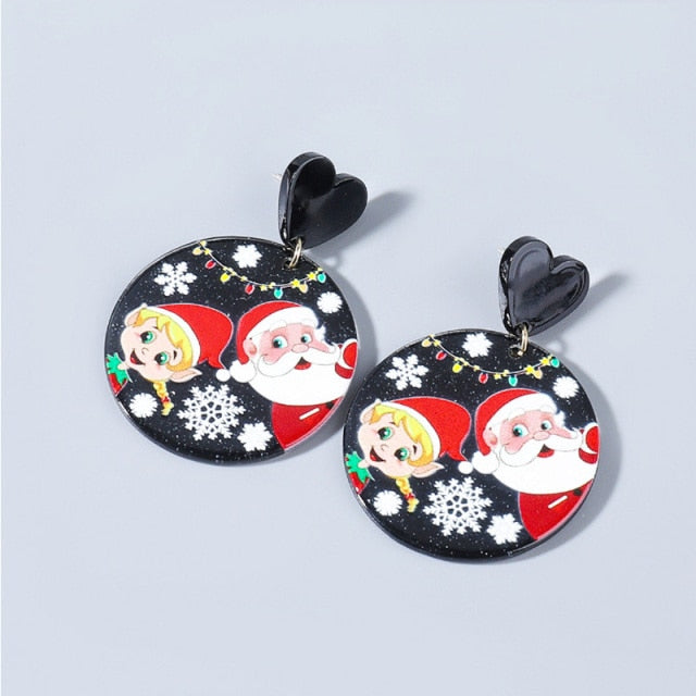 New Trendy Statement Christmas Tree Earrings