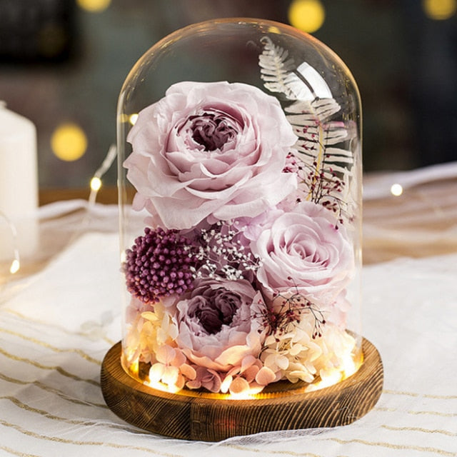 Preserved Flowers Beauty and The Beast Eternal Rose Day wedding New Year's Gift