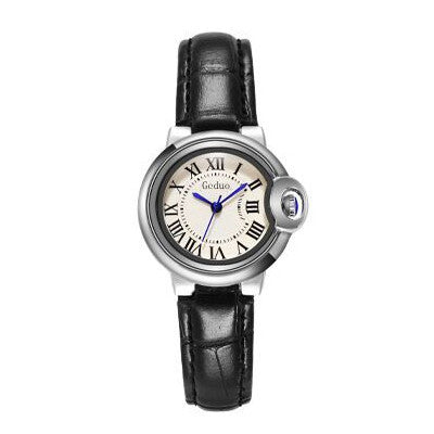 Luxury White Balloon Sapphire Casual Leather Simple Couple Quartz Watch