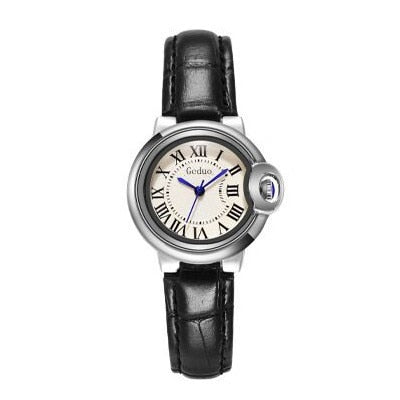 Luxury White Balloon Sapphire Casual Leather Simple Couple Quartz Watch