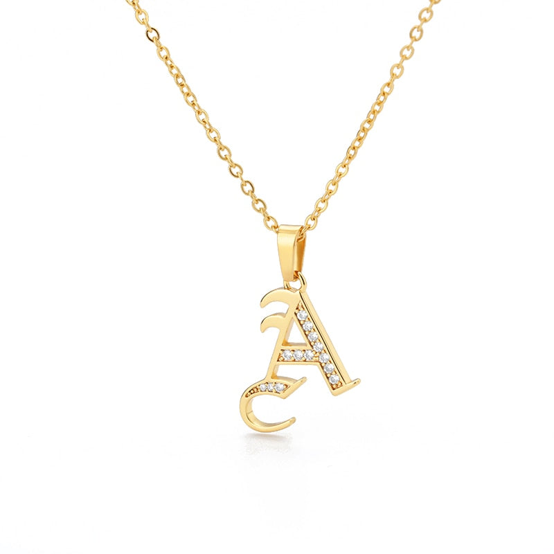 Stainless Steel Jewelry for Women Letter Necklace