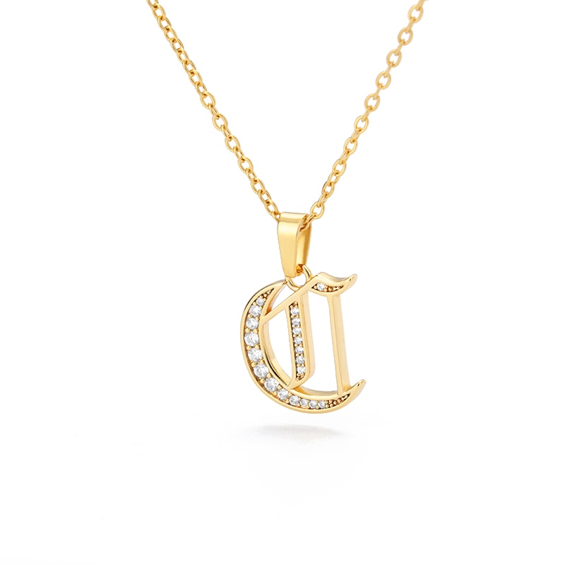 Stainless Steel Jewelry for Women Letter Necklace
