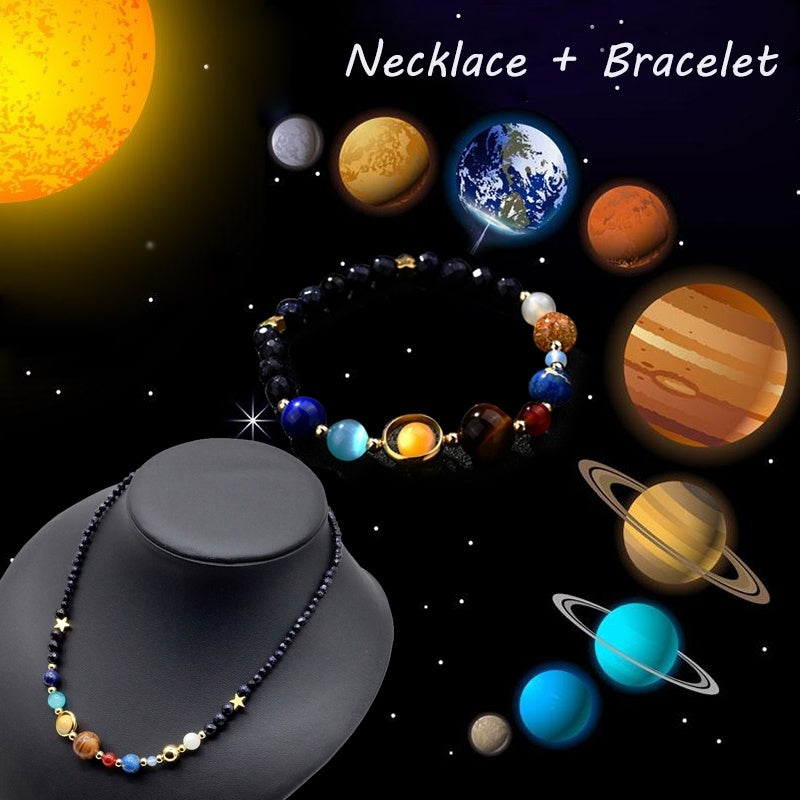 7 Charka Handmade Universe Galaxy Eight Planets Bracelet Gifts