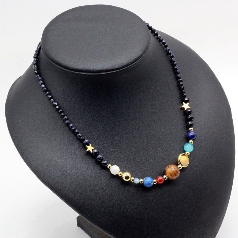7 Charka Handmade Universe Galaxy Eight Planets Bracelet Gifts