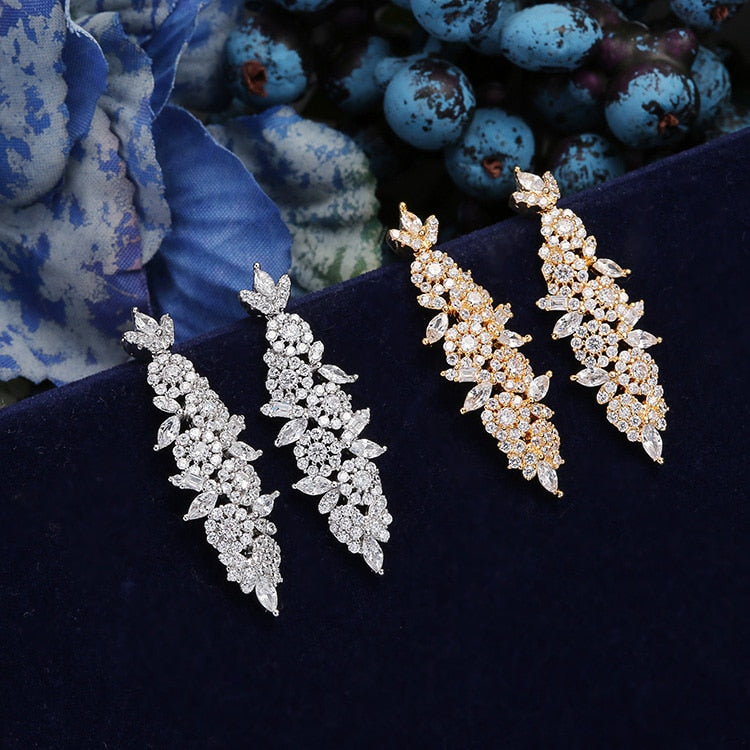 4PCS Necklace Earrings Ring And Bracelet Set For Women