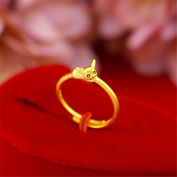 Lindo anillo de dibujos animados de anime para niños