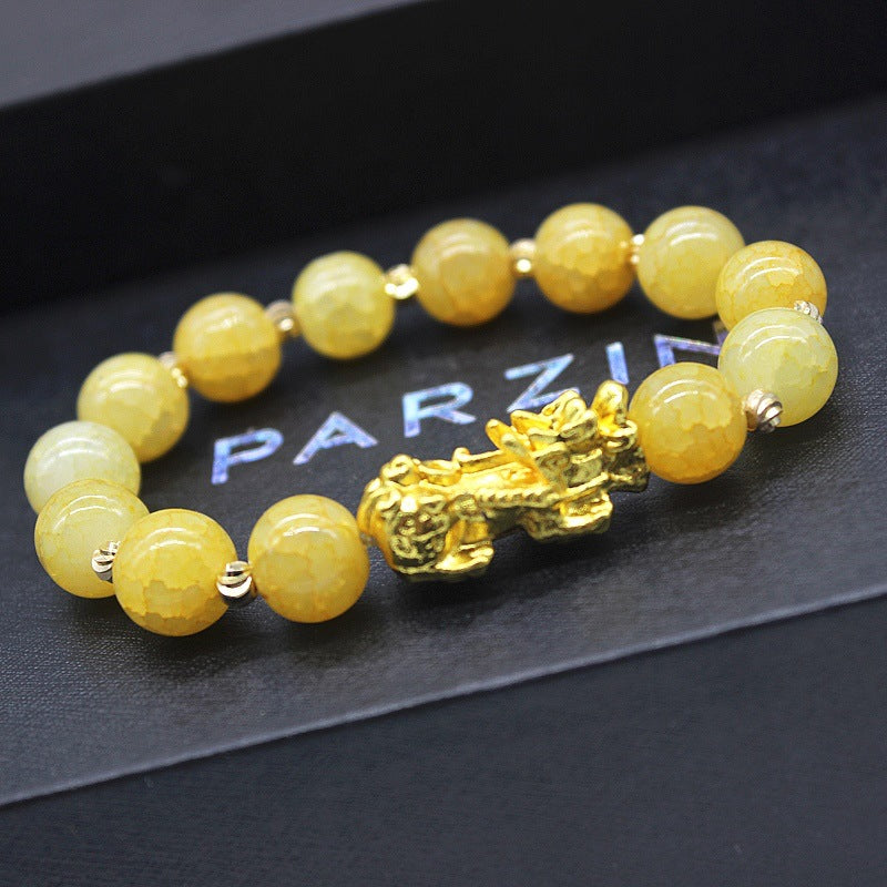 Pixiu Guardian Bracelet Bring Luck Wealth Beads Strand Bracelets