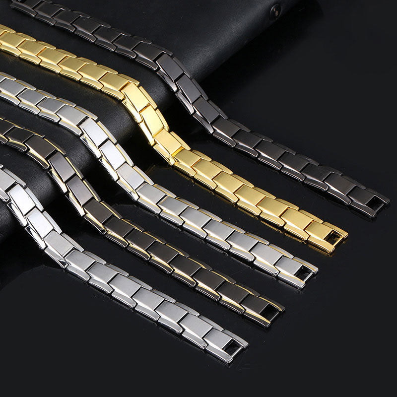 4 in1 Weight Loss Men's Bracelet  Magnets Slimming BangleT