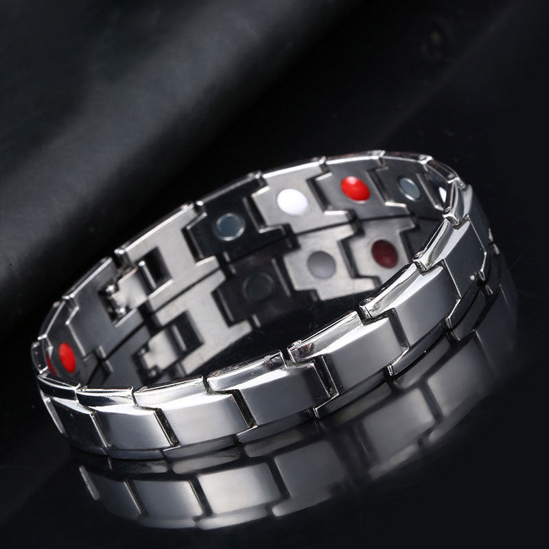 4 in1 Weight Loss Men's Bracelet  Magnets Slimming BangleT