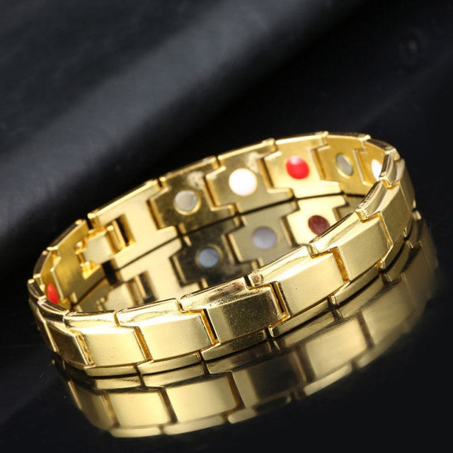 4 in1 Weight Loss Men's Bracelet  Magnets Slimming BangleT
