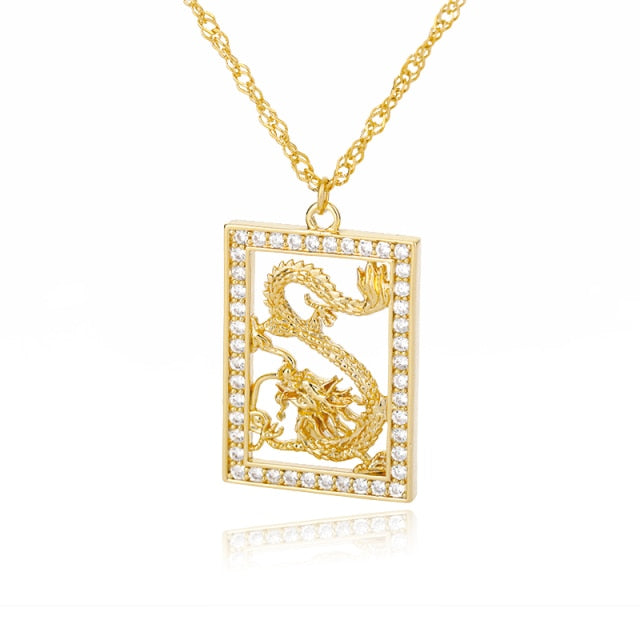 Women Stainless Steel Gold Chain Necklaces Pendant