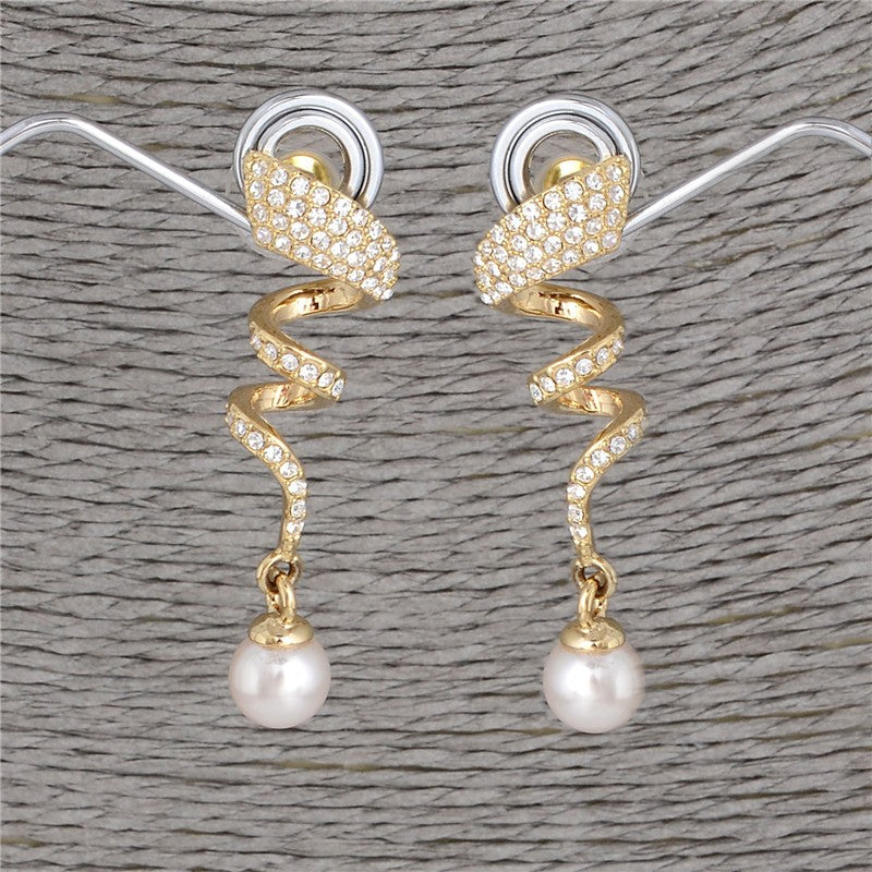 Classic Imitation Pearl necklace Gold Color jewelry set
